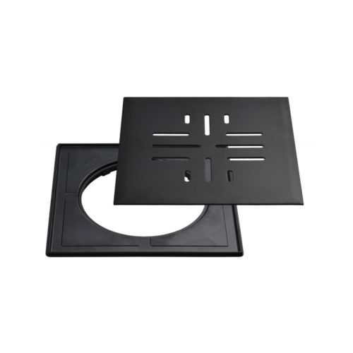 Vieser Classic+ svart galler med plastram 197×197